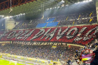 tifo milan forza diavolo