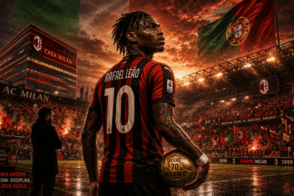 Rafael Leao me fanellën e Milanit, foto ilustruese