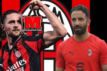 Mesfushori francez Adrien Rabiot dhe trajneri portugez Amorim, përgatiten për sezonin e ri të Serie A në Milanello