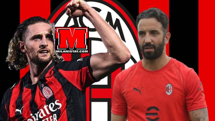 Mesfushori francez Adrien Rabiot dhe trajneri portugez Amorim, përgatiten për sezonin e ri të Serie A në Milanello