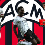 Alphadjo Cissè duke festuar golin e tij të parë me fanellën e Milanit