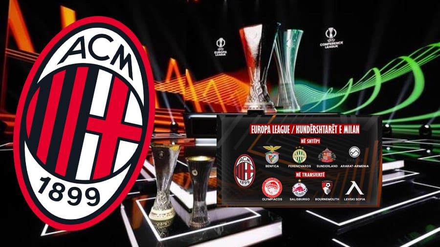 Short i Europa League nxorri kundërshtarët e Milanit, emrat e skuadrave