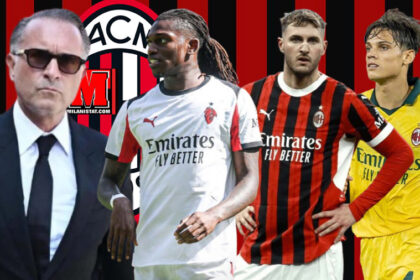 Gerry Cardinale dhe tri prej bigëve të Milan, Leão, Santiago Giménez, Samuele Ricci