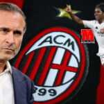 Endrick me fanellën e Real Madridit gjatë një ndeshjeje dhe pronali I Milanit Gerry Cardinale