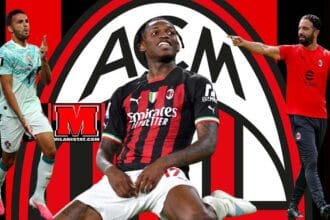 Ylli i Milan, Rafael Leão, gjatë stërvitjes në kërkim të formës më të mirë për kampionatin e ri. dhe trajneri portugez Ruben Amorim