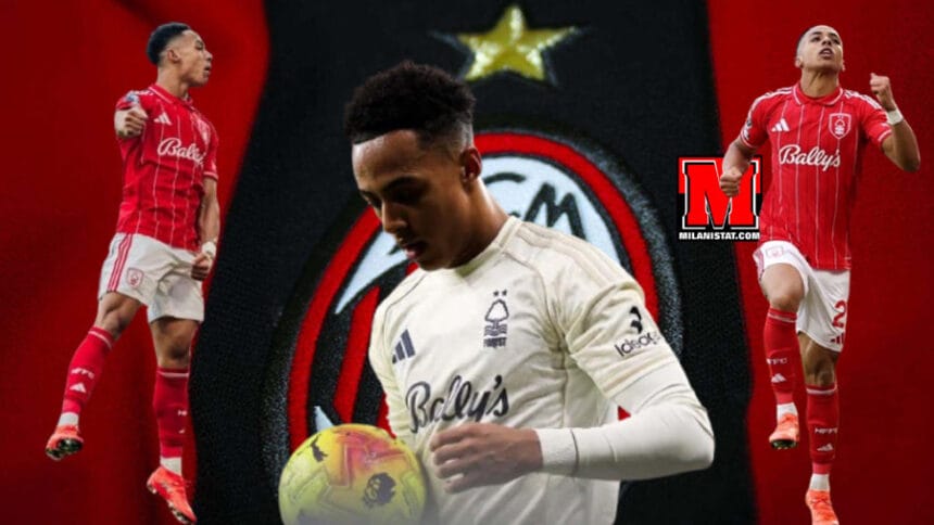 Omari Hutchinson në Premier League me fanellën e Nottingham Forest që kërkohet nga Milani