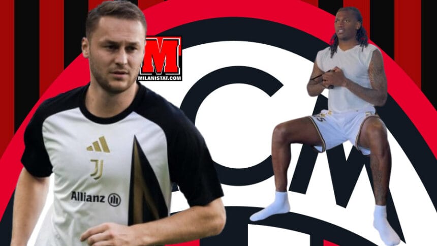 Rafael Leão gjatë një stërvitjeje në Centro Sportivo i Carnago dhe Koopmeiners që kërkohet nga Milan