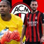 Trajneri kuqezi, Ruben Amorim, duke pare me vëmendje lojtarët e tij kryesorë Maignan dhe Rabiot, plot tension.