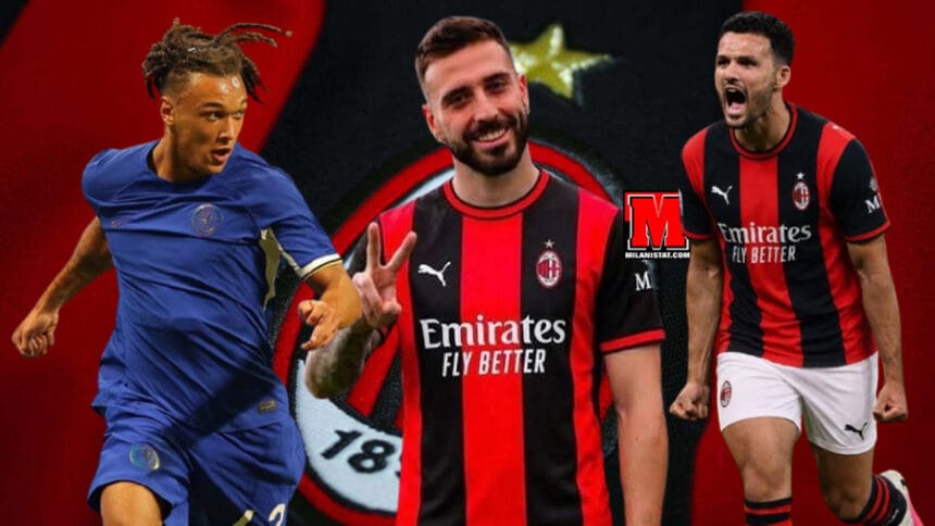 Diego Moreira, Gonçalo Ramos, Mario Gila, tri blerjet e para të Milanit
