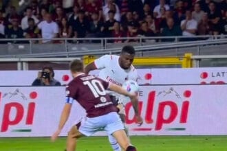 Topi prek dorën e torinezit Vlasic dhe një vendim i diskutueshëm i arbitrit në ndeshjen Torino-Milan