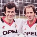Dejan Savicevic dhe Franco Baresi me fanellën e Milanit