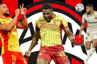 Matthieu Udol qe kerkohet nga Milan, duke luajtur me fanellën e RC Lens në Ligue 1