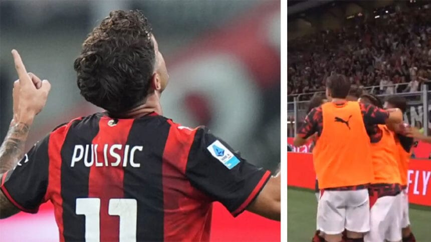 Christian Pulisic feston golin e parë stinor kundër Lecce-s në San Siro