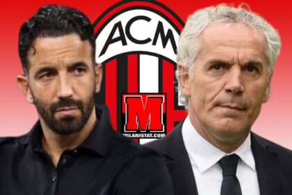Ish sulmuesi i Milanit Roberto Donadoni përballë trajnerit Amorim gjatë një interviste televizive.