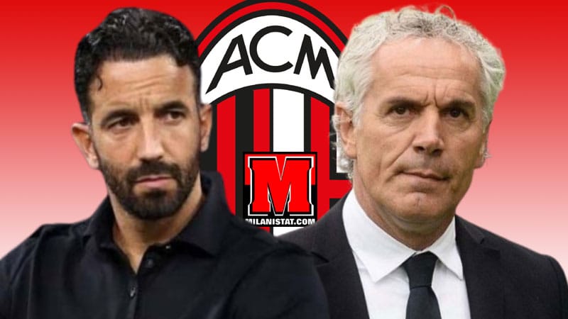 Ish sulmuesi i Milanit Roberto Donadoni përballë trajnerit Amorim gjatë një interviste televizive.