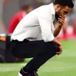 Ruben Amorim gjatë drejtimit të Milanit në një ndeshje të Europa League