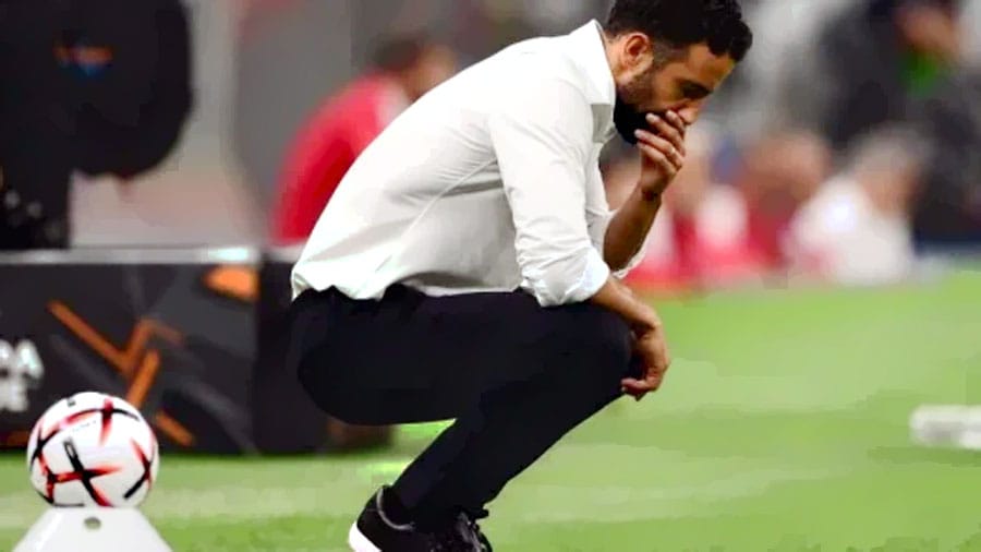 Ruben Amorim gjatë drejtimit të Milanit në një ndeshje të Europa League