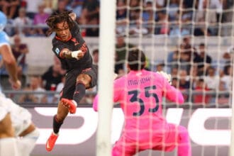 Diego Moreira shënon gol në ndeshjen shumë të rëndësishme Lazio-Milan në Olimpico, që përfundoi 2-2