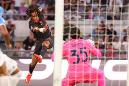 Diego Moreira shënon gol në ndeshjen shumë të rëndësishme Lazio-Milan në Olimpico, që përfundoi 2-2