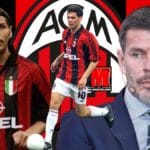 Ish lojtari kroat Zvonimir Boban gjatë një paraqitjeje tjetër publike duke luajtur me fanellën e Milanit