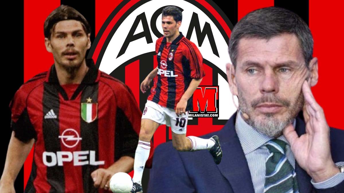 Ish lojtari kroat Zvonimir Boban gjatë një paraqitjeje tjetër publike duke luajtur me fanellën e Milanit