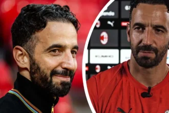 Trajneri portugez i Milanit Rúben Amorim duke folur per mediat